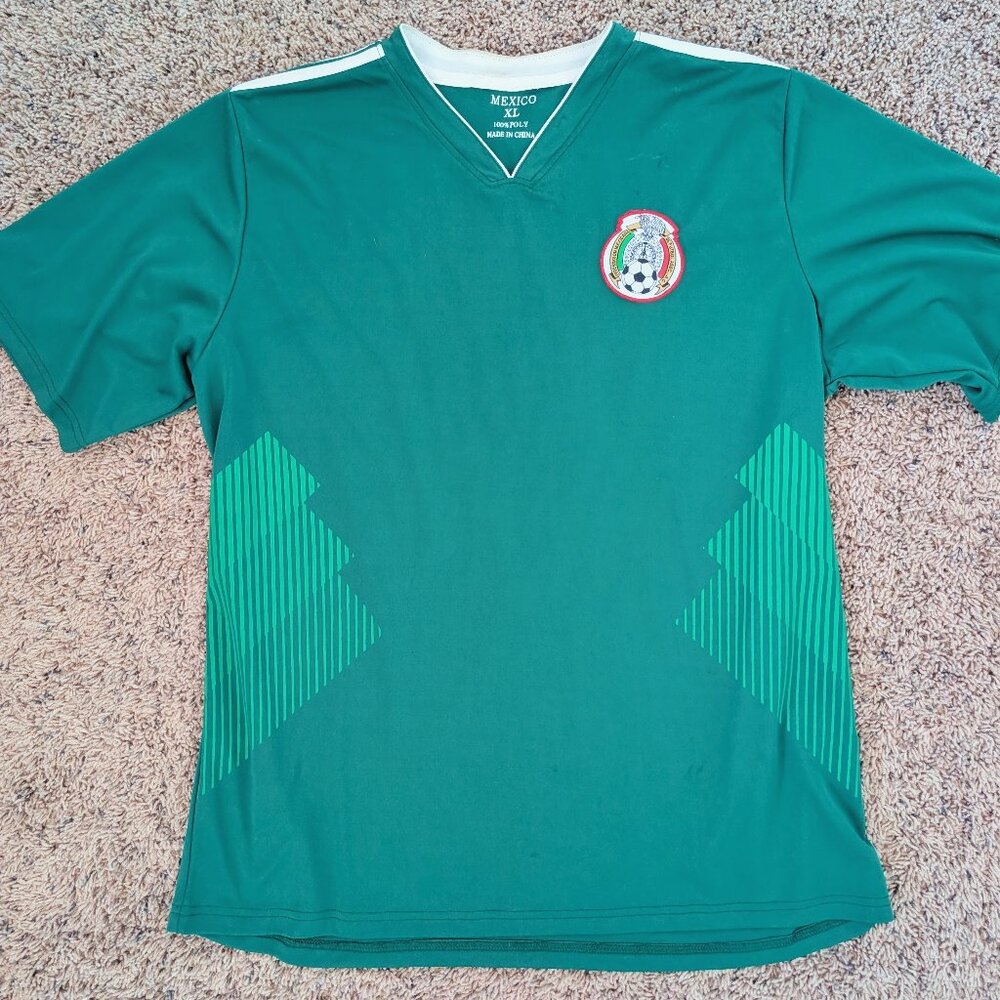 Adidas Mexico Jersey Mens XL Green Soccer Futbol 2018 Home Player Version